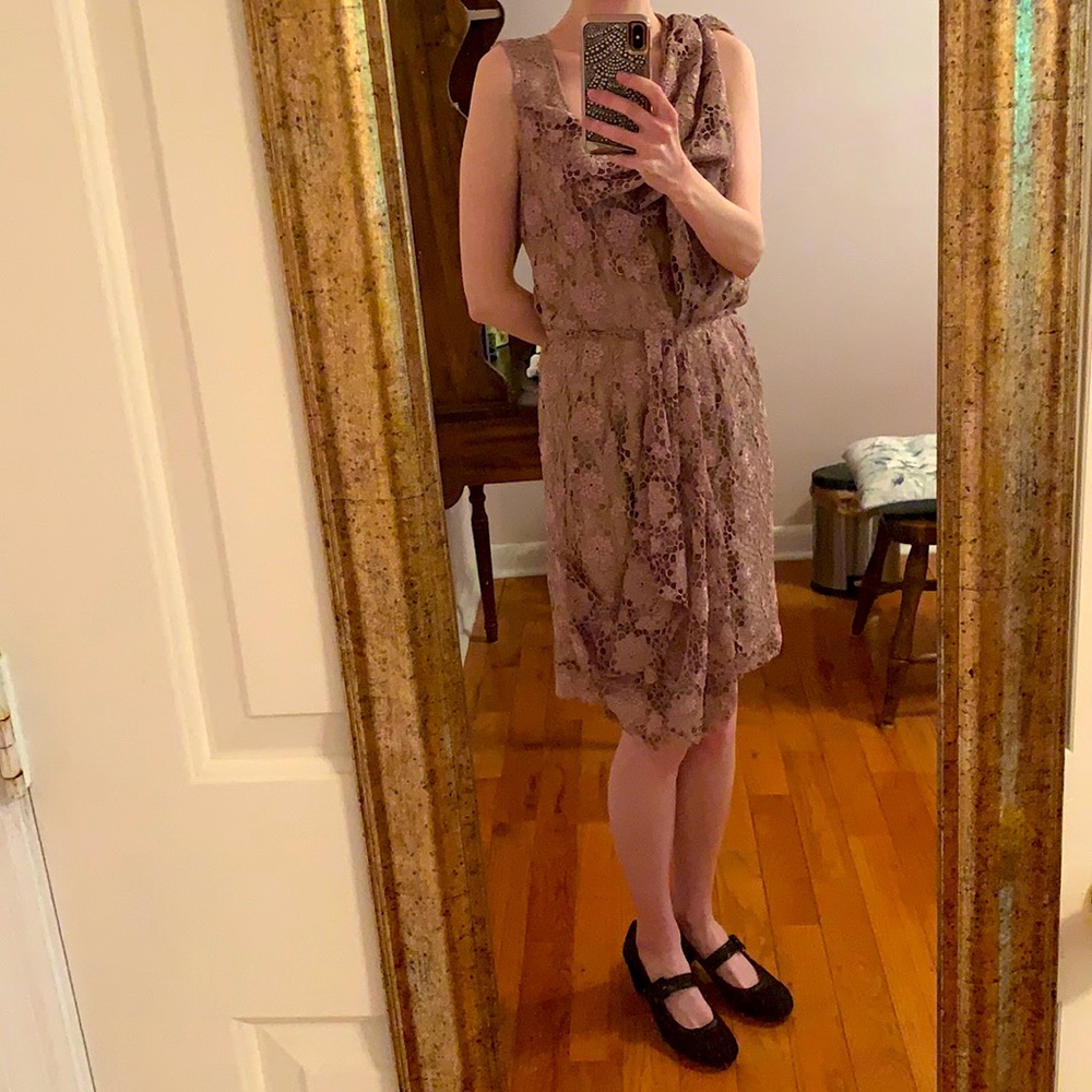 MOVING SALE Nina Ricci Asymmetrical Lace Dress